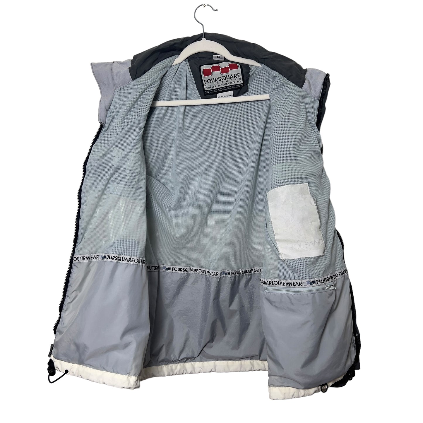 Foursquare 90s Light Zip Jacket Men’s Medium VTG