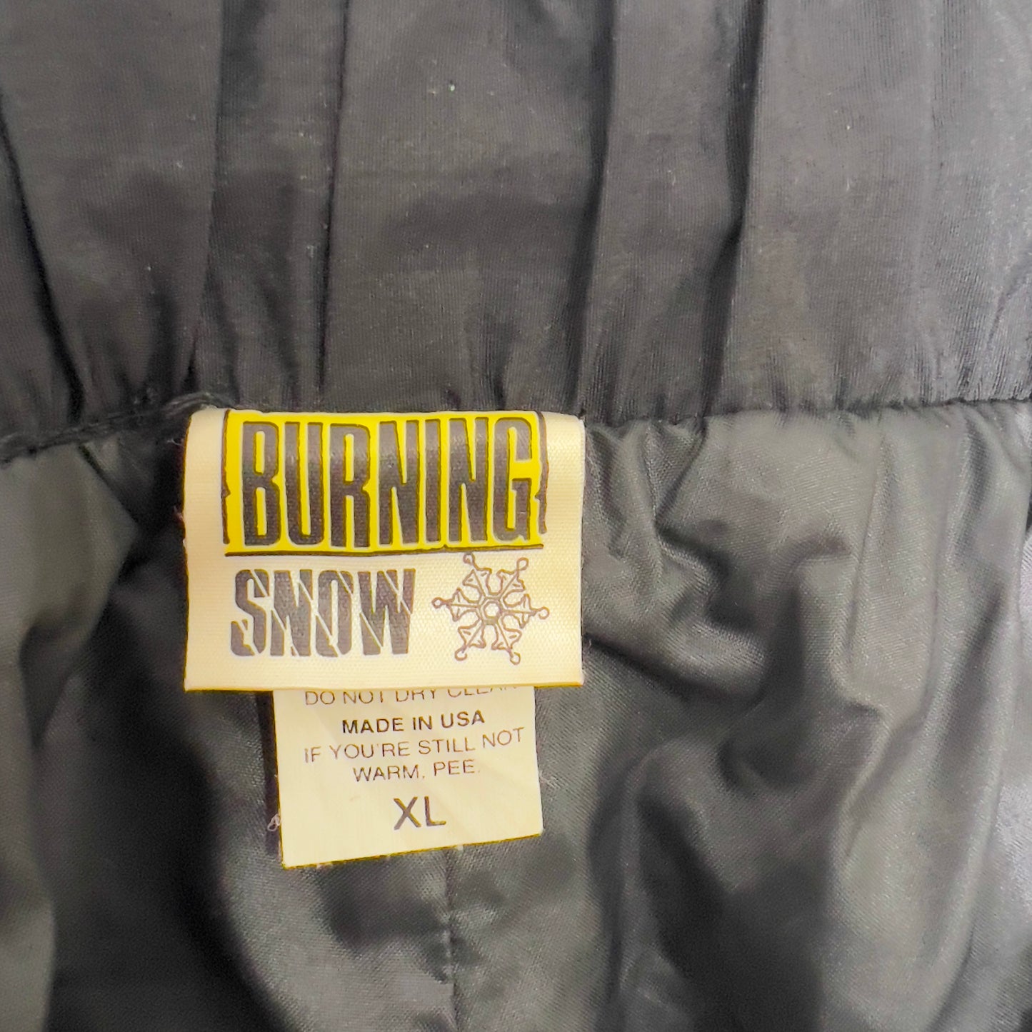 Burning Snow 90s racing stripe snowboard pants L/XL