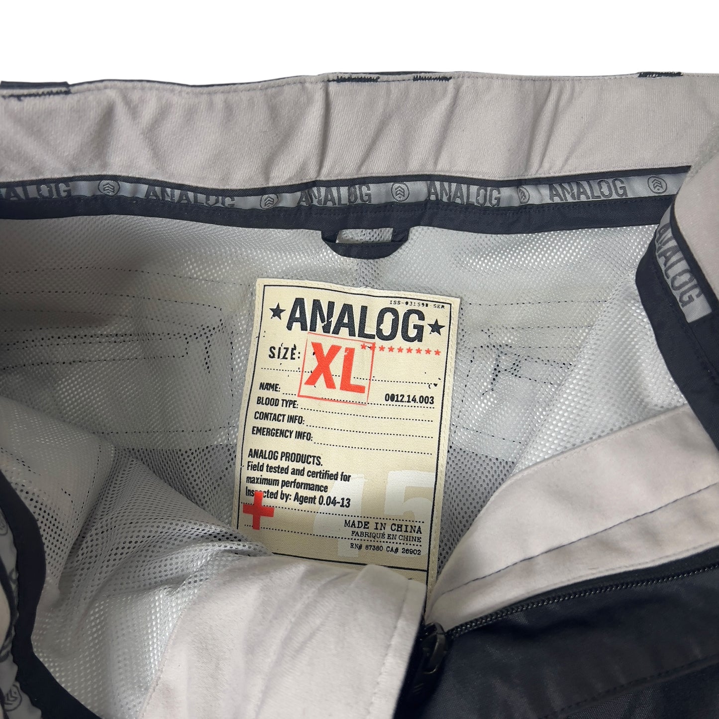 Analog Snowboard Pants Baggy Men’s XL
