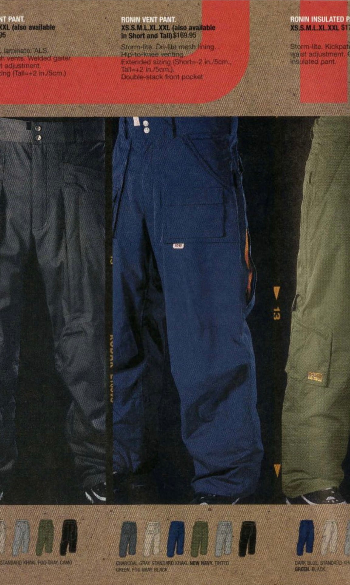 2002 Burton Ronin “Vent” Pant men’s Large