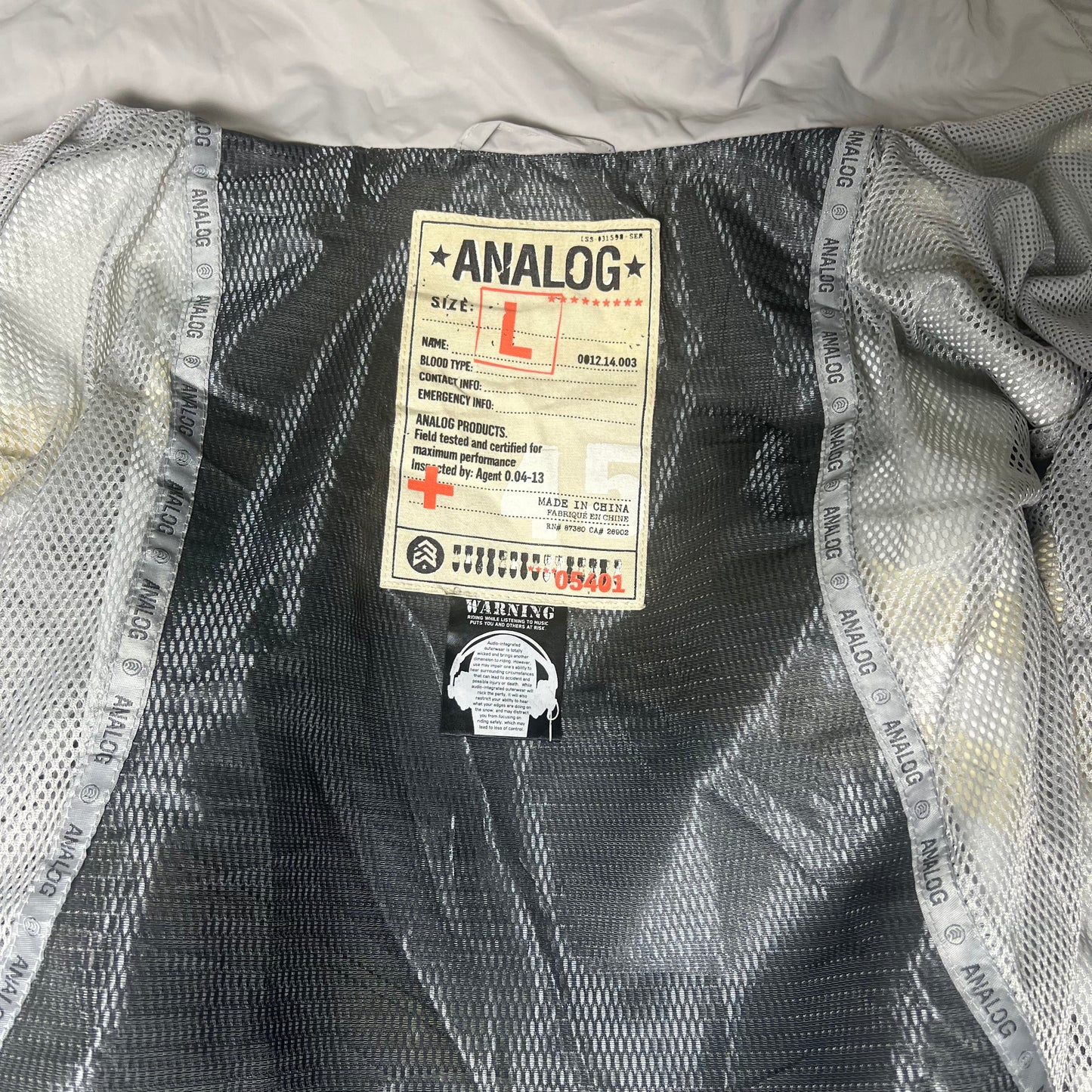 Analog 2006 Snowboard Jacket Men’s Large