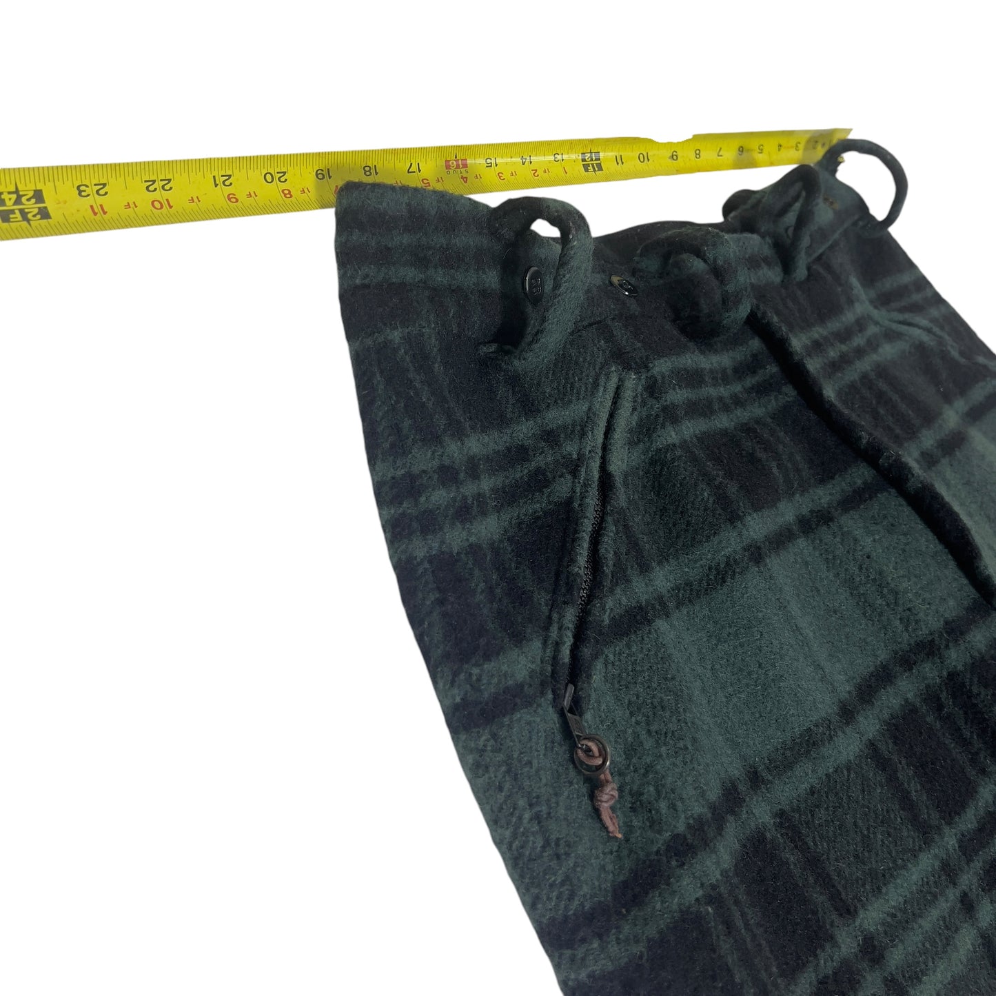1994 Burton Wool Sap Snowboard Pants Green Plaid Men’s XL Vintage