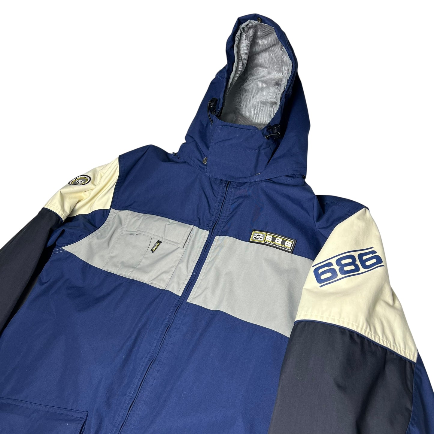 686 vtg color block snowboard jacket men’s XL