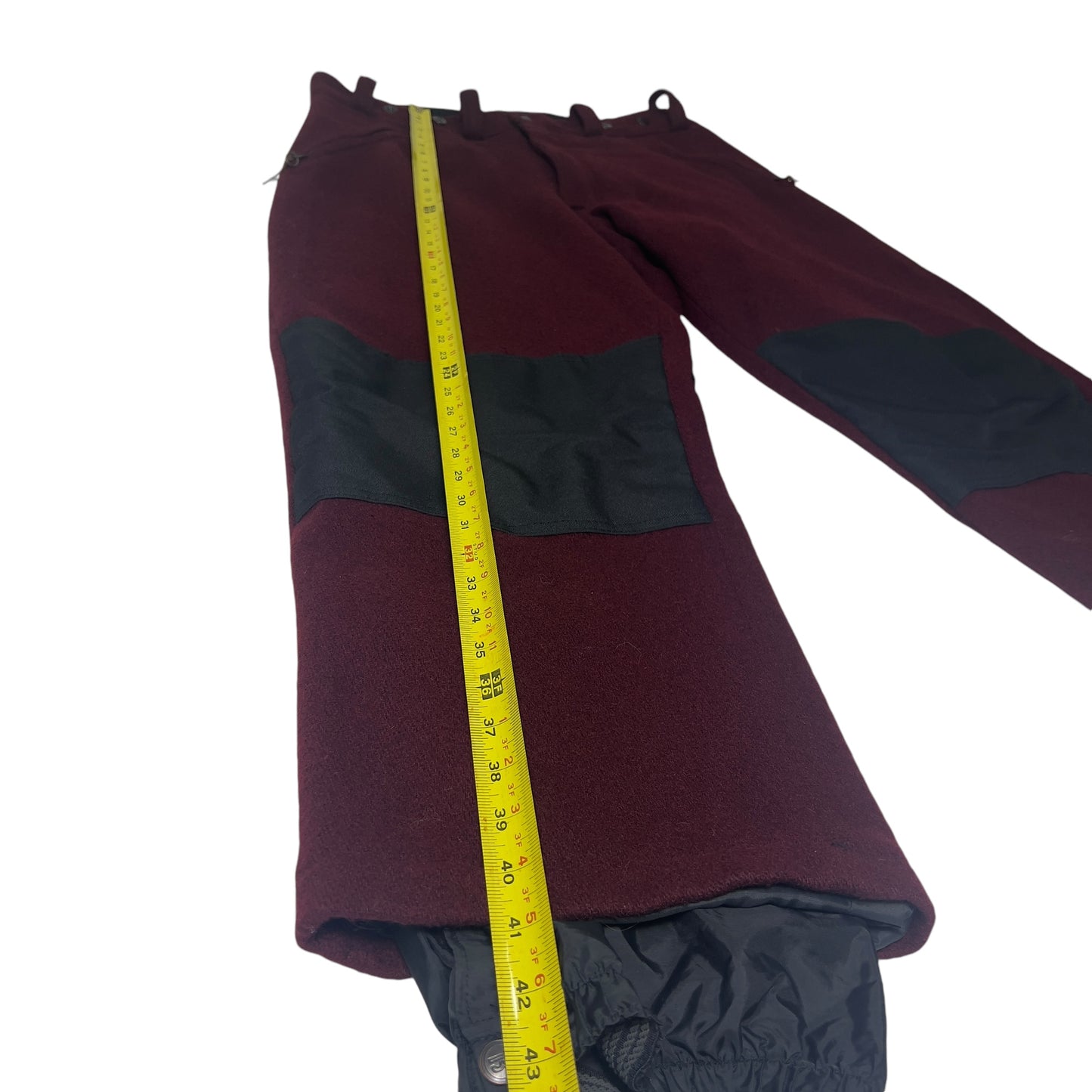 1994 Burton Wool Sap Snowboard Pants burgundy men’s XL