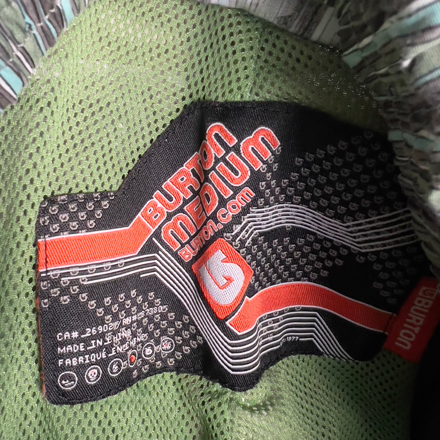 Burton front zip snowboard pants men’s medium