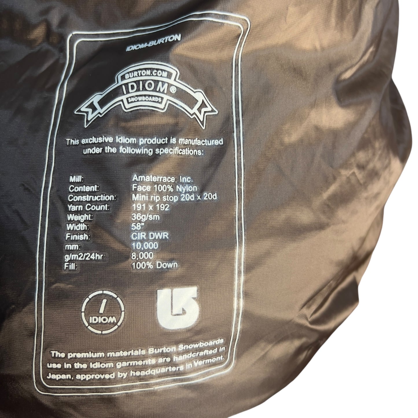 Burton Idiom Puffer Men’s XL