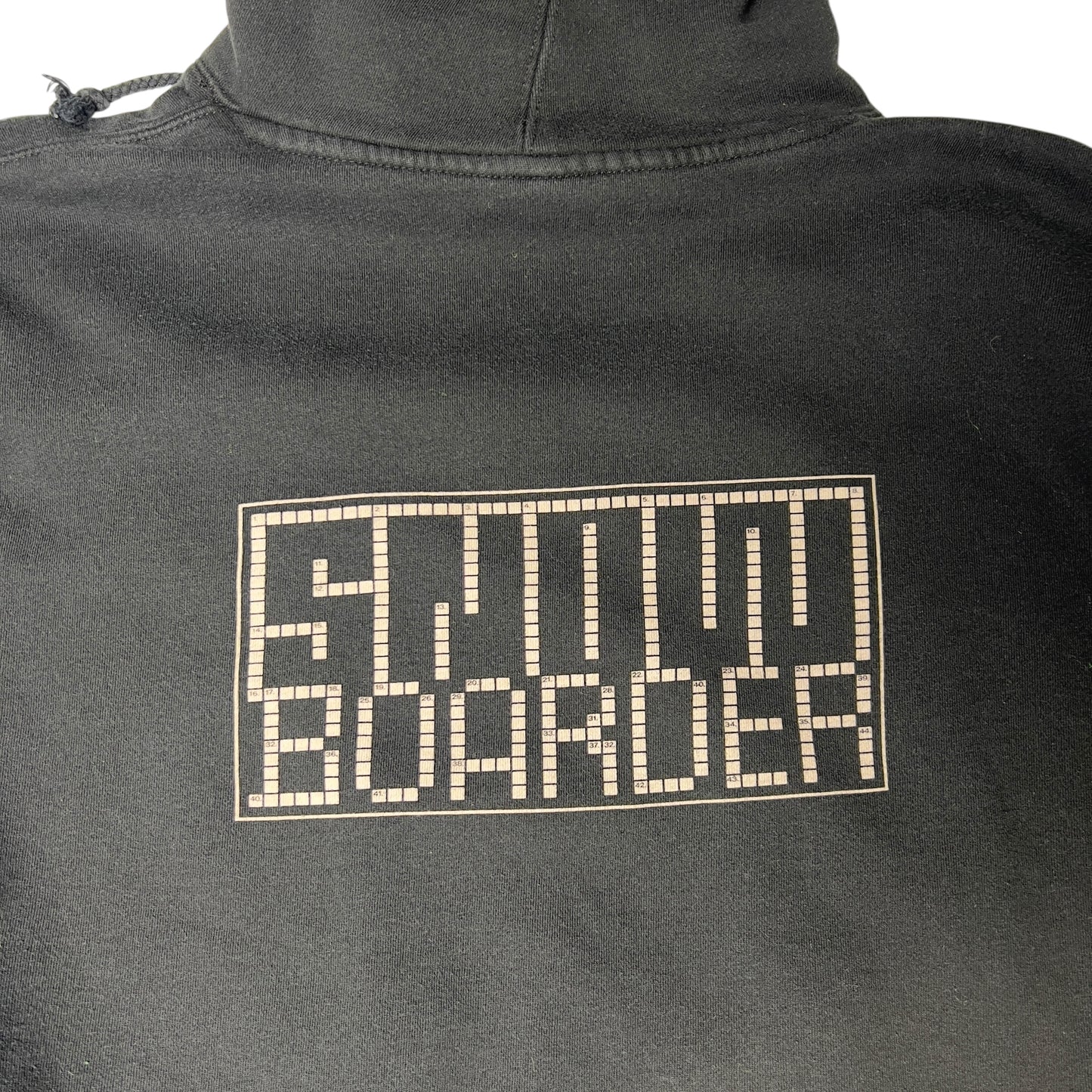Snowboarder Mag Crossword Puzzle Hoodie XL