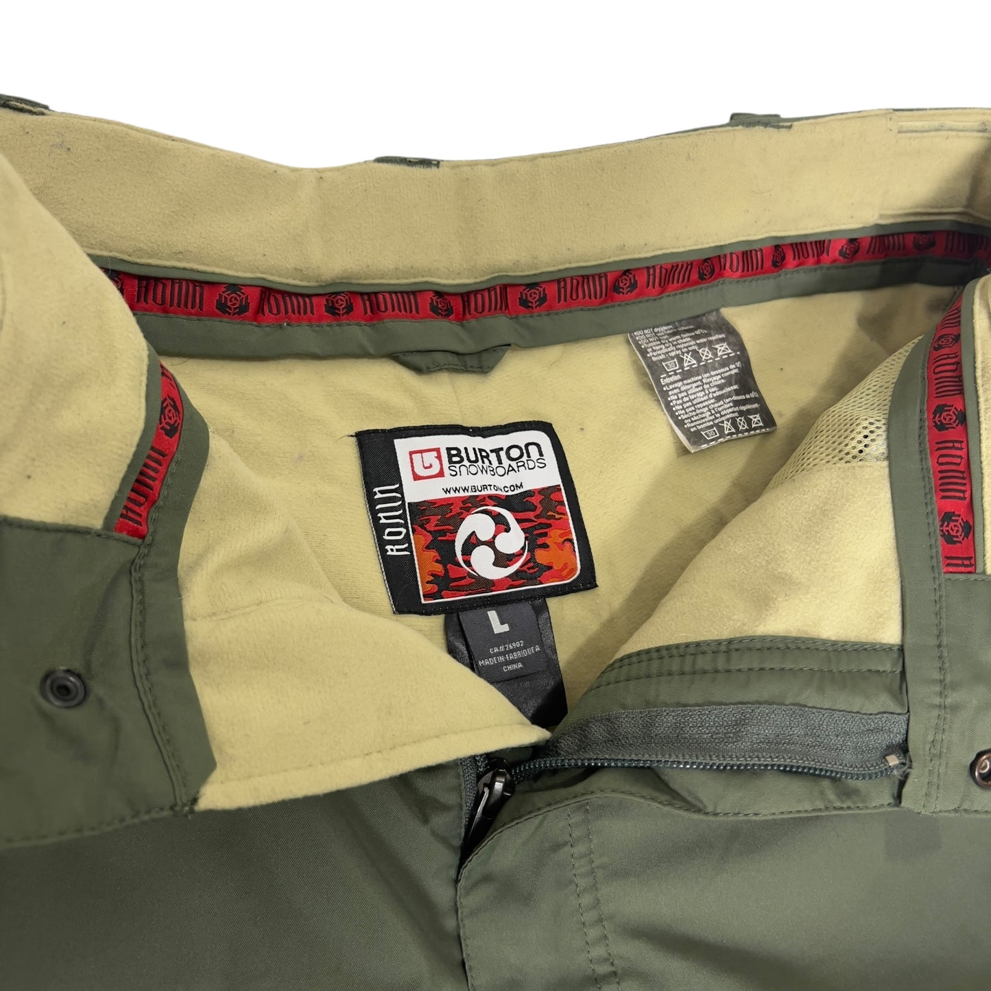 Burton Ronin vtg Baggy Green Snowboard Pants Men’s Large