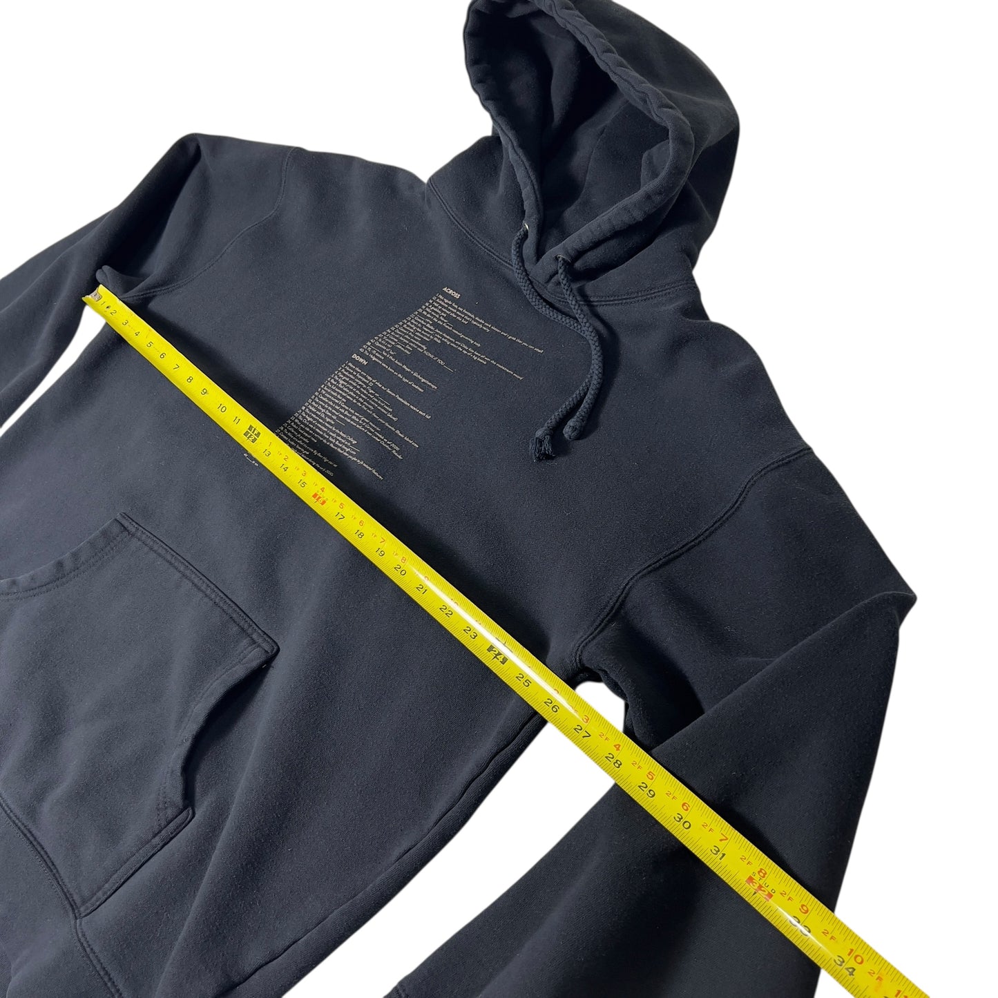 Snowboarder Mag Crossword Puzzle Hoodie XL
