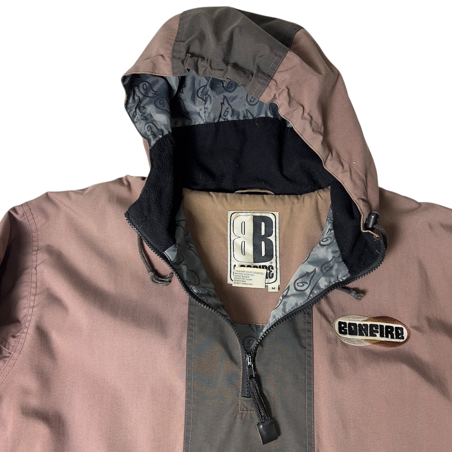 Bonfire 90s half zip Jacket Men’s Medium (L/XL fit)