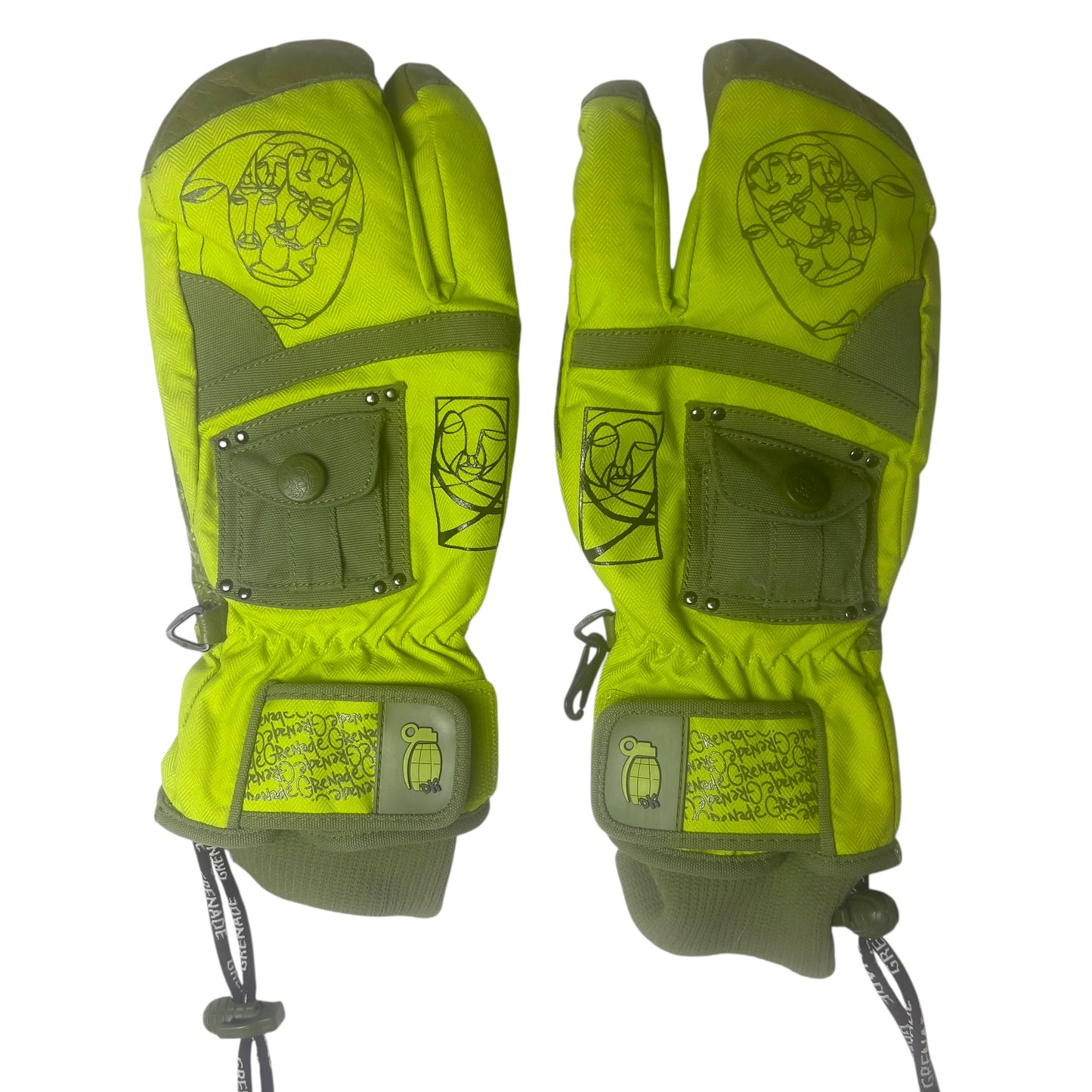 Grenade Danny Kass Snowboard Mitts Size Medium