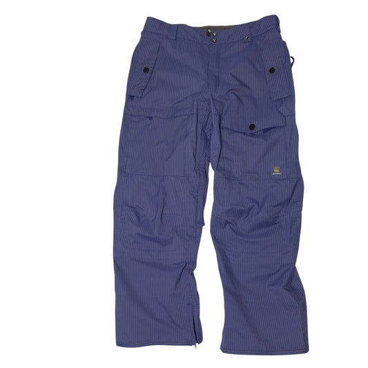 Burton Ronin Cosa Nostra Purple Pinstripe snowboard pants men’s Large