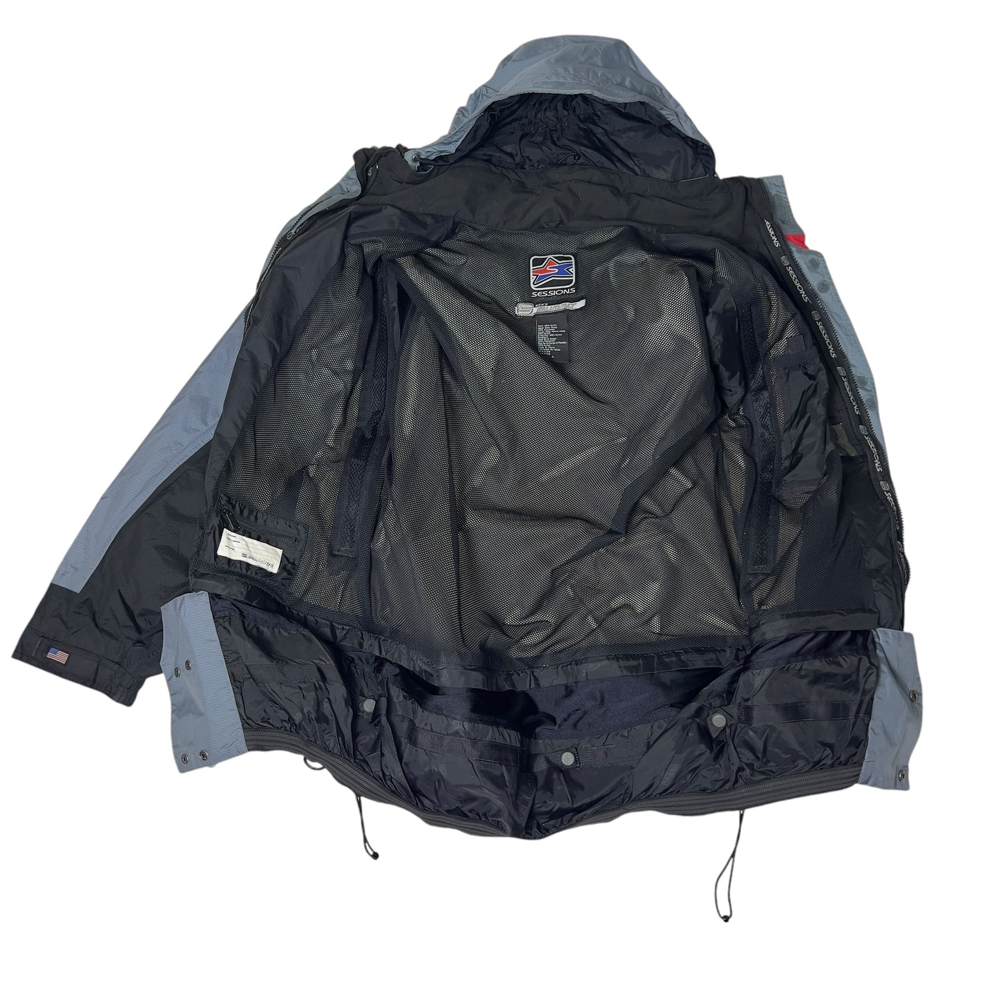 Sessions vtg snowboard jacket ripstop nylon men’s large (L/XL fit)