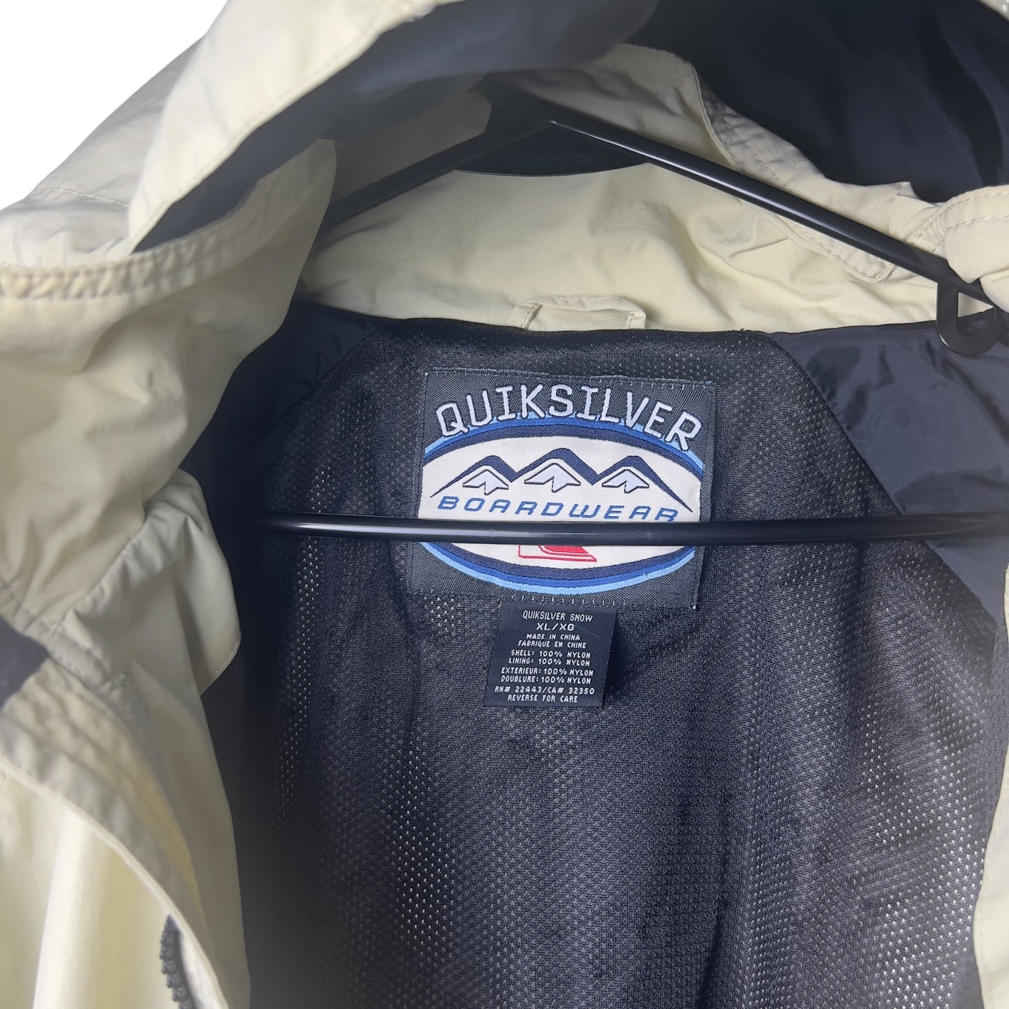 Quiksilver 90s long shell jacket men’s XL
