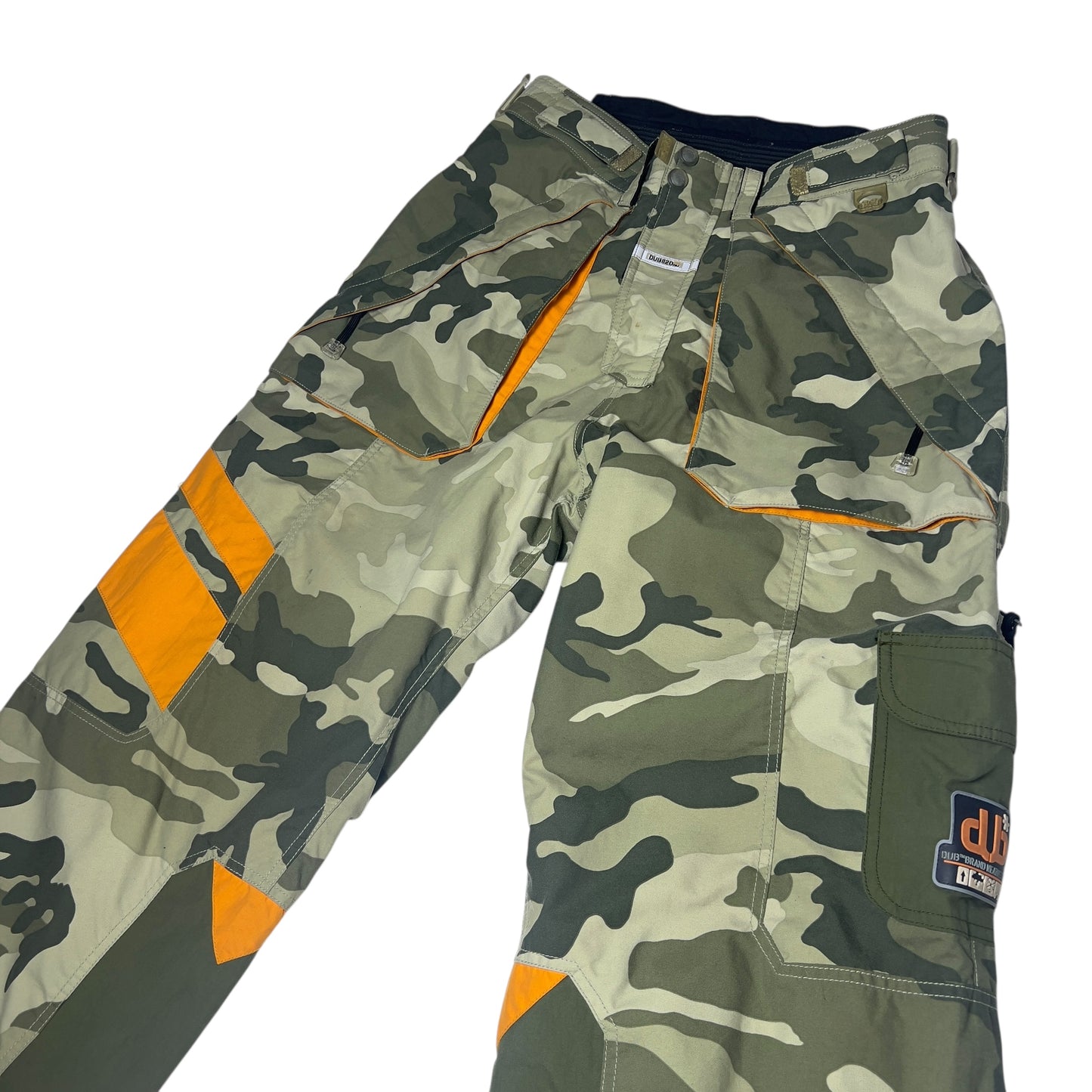 DUB Brand Weathergear camo snowboard pants men’s Large