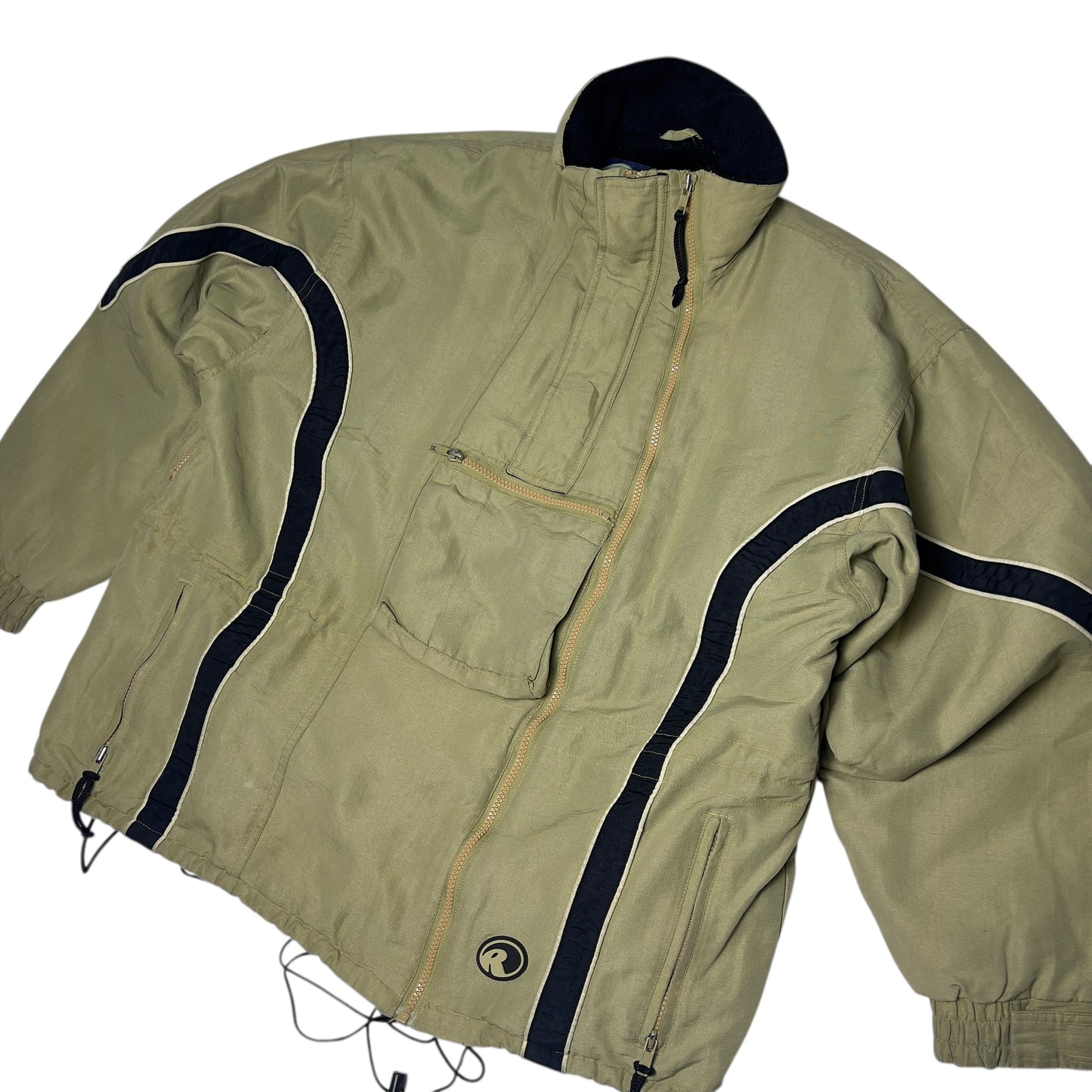 Ripzone Asymmetrical vintage snowboard jacket fleece lined Men’s Large