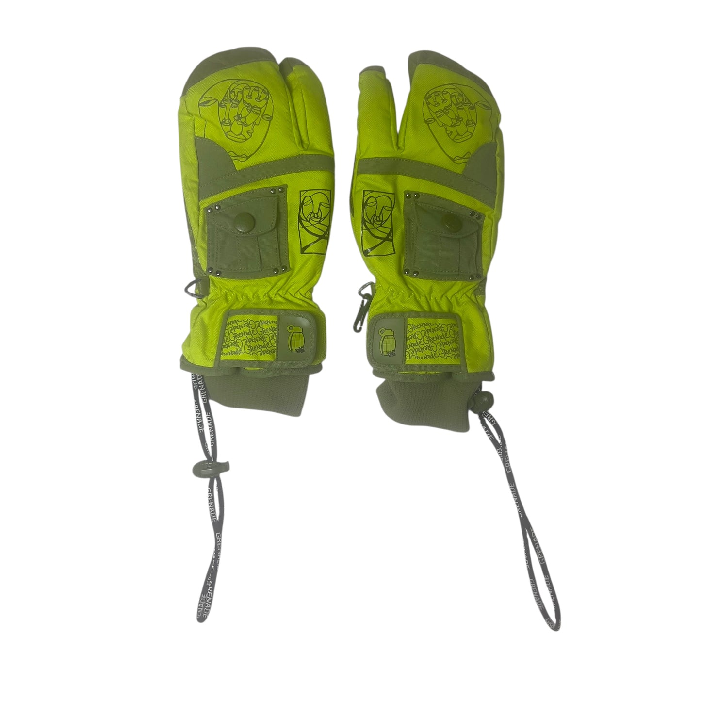 Grenade Danny Kass Snowboard Mitts Size Medium