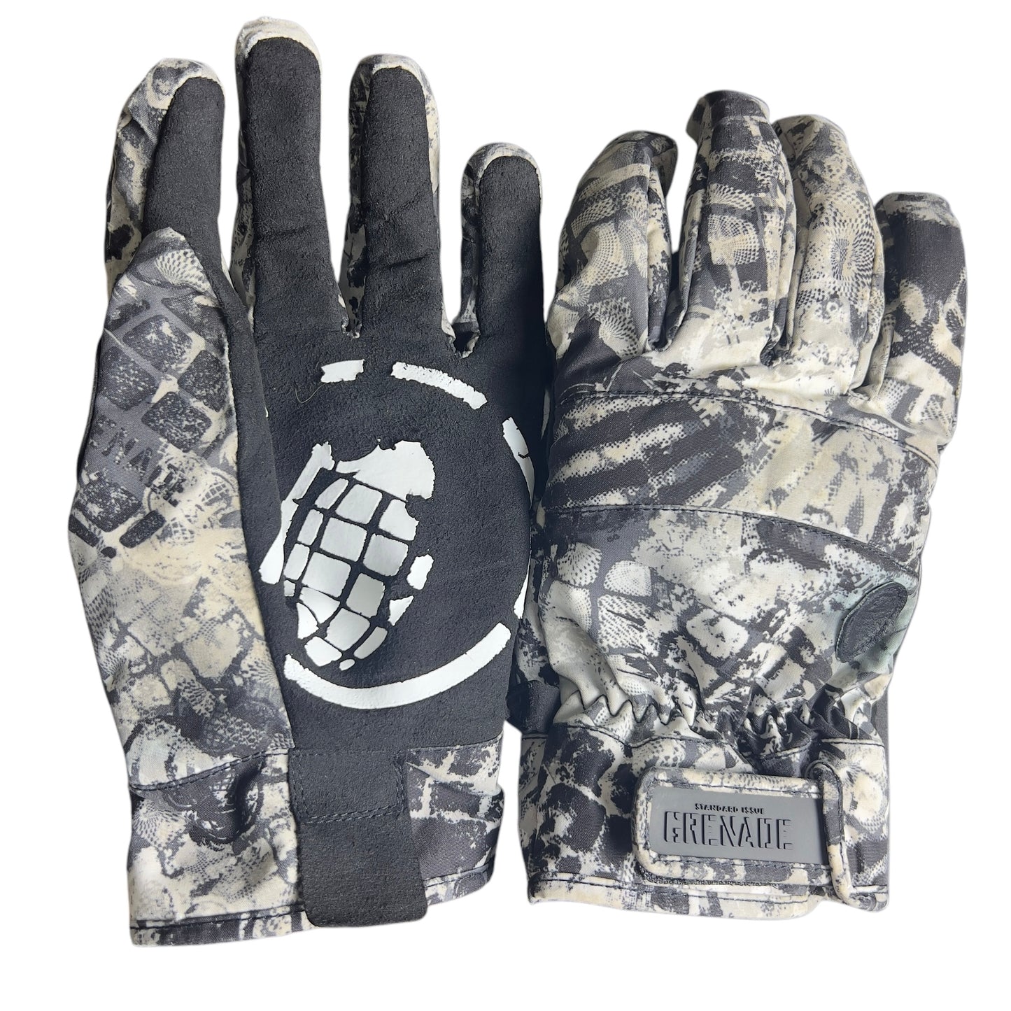 Grenade Gloves stencil print men’s Large