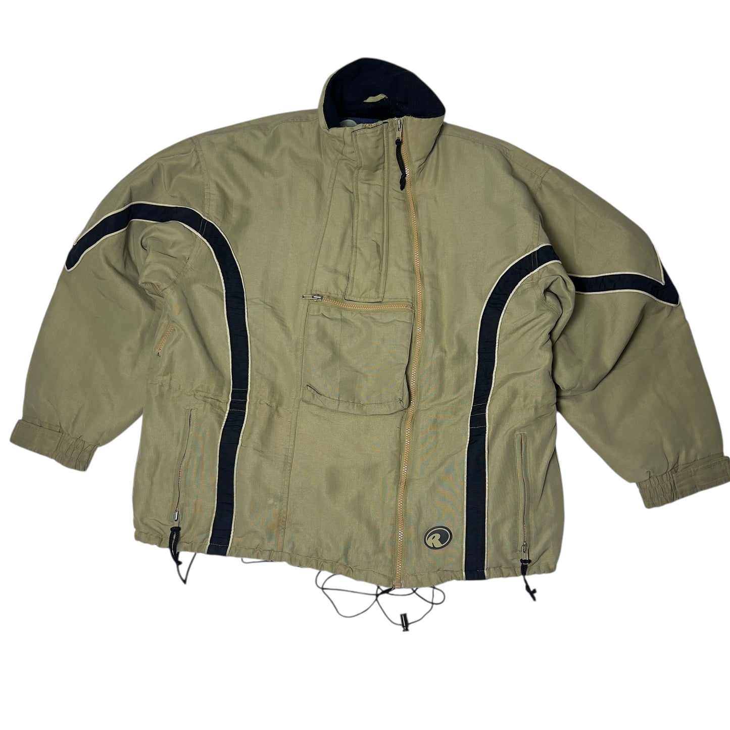 Ripzone Asymmetrical vintage snowboard jacket fleece lined Men’s Large