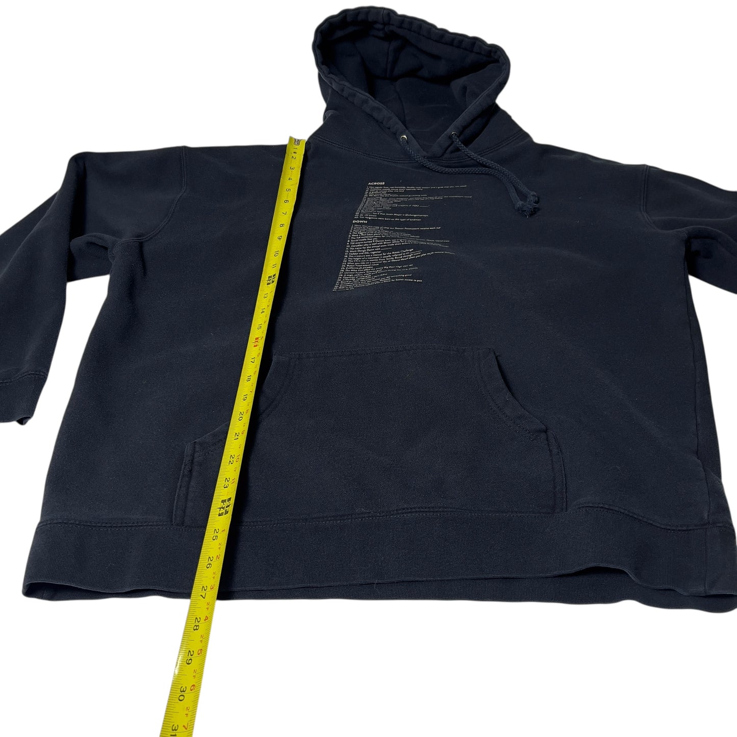 Snowboarder Mag Crossword Puzzle Hoodie XL