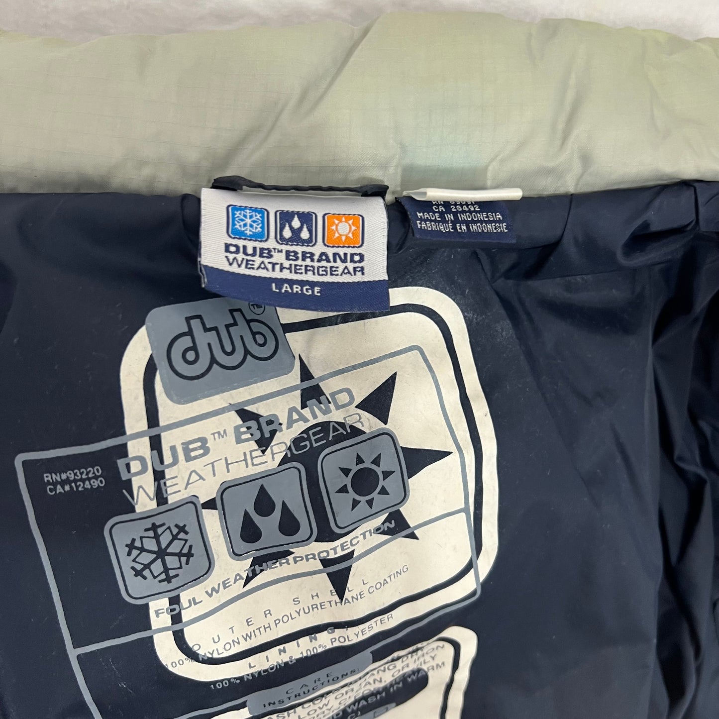 DUB Brand Weathergear 98/99 Snowboard Puffer men’s large