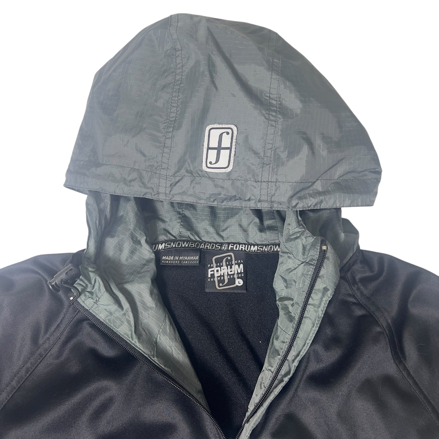Forum Snowboards hooded track jacket men’s large