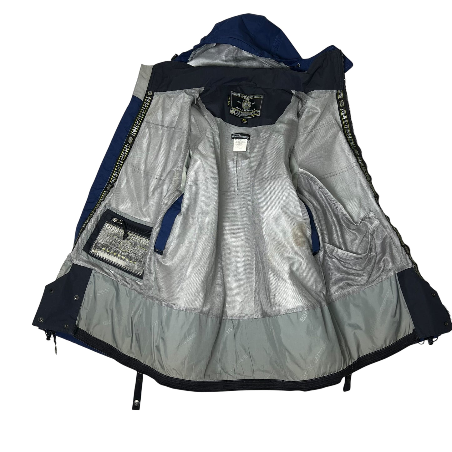 686 vtg color block snowboard jacket men’s XL