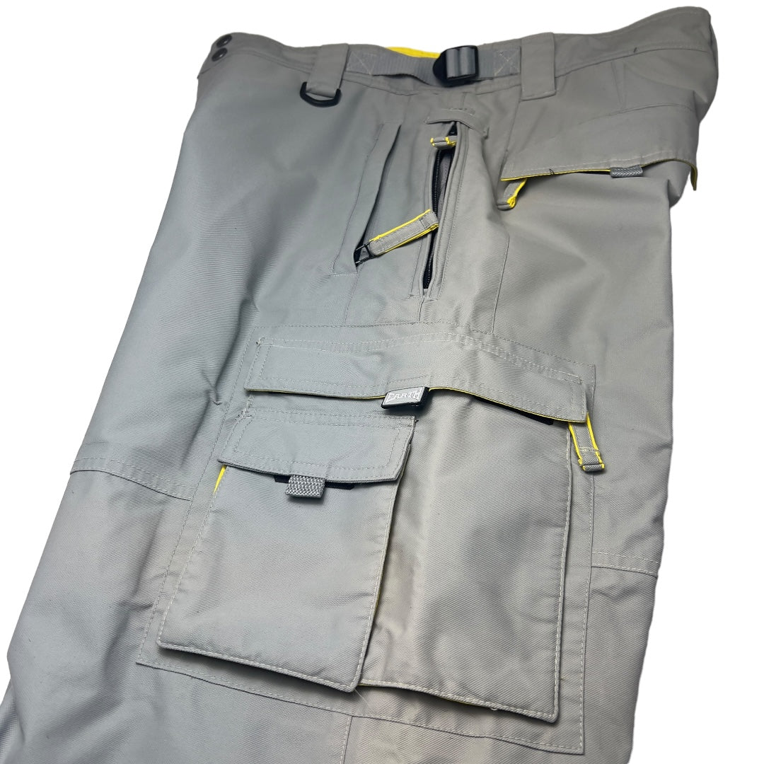 Planet Earth Cargos Vintage Light Blue/Grey/Yellow Men’s Large