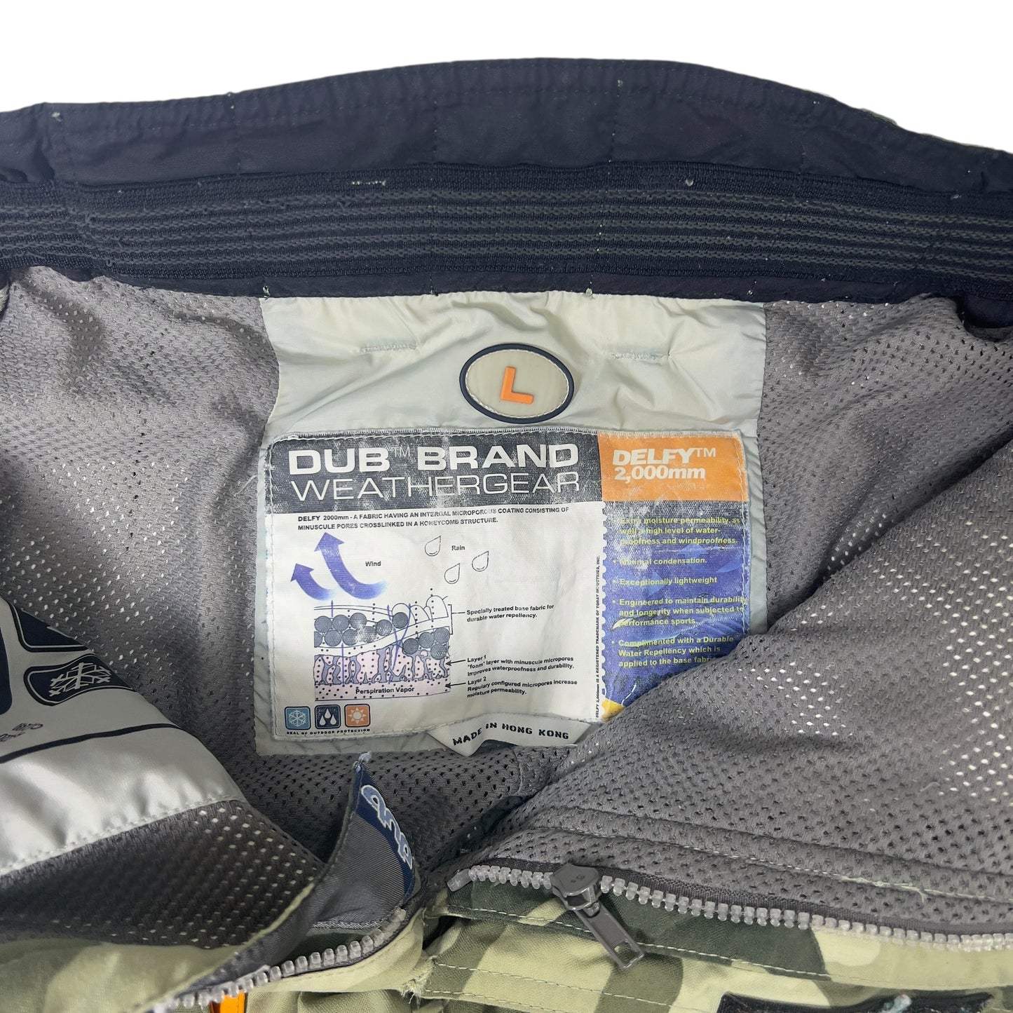 DUB Brand Weathergear camo snowboard pants men’s Large