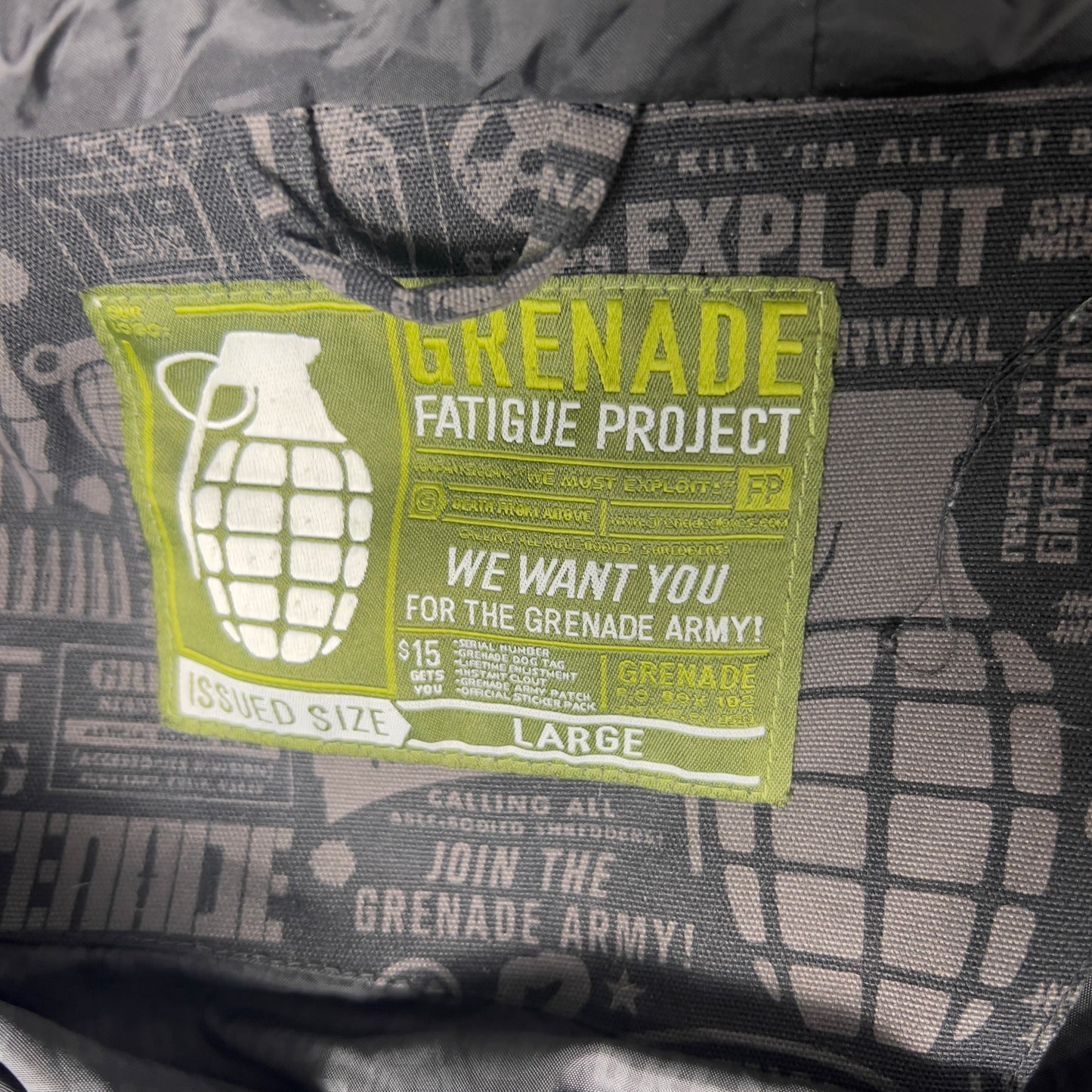 Grenade Heavy Fatigue Project Snowboard Jacket Men’s Large