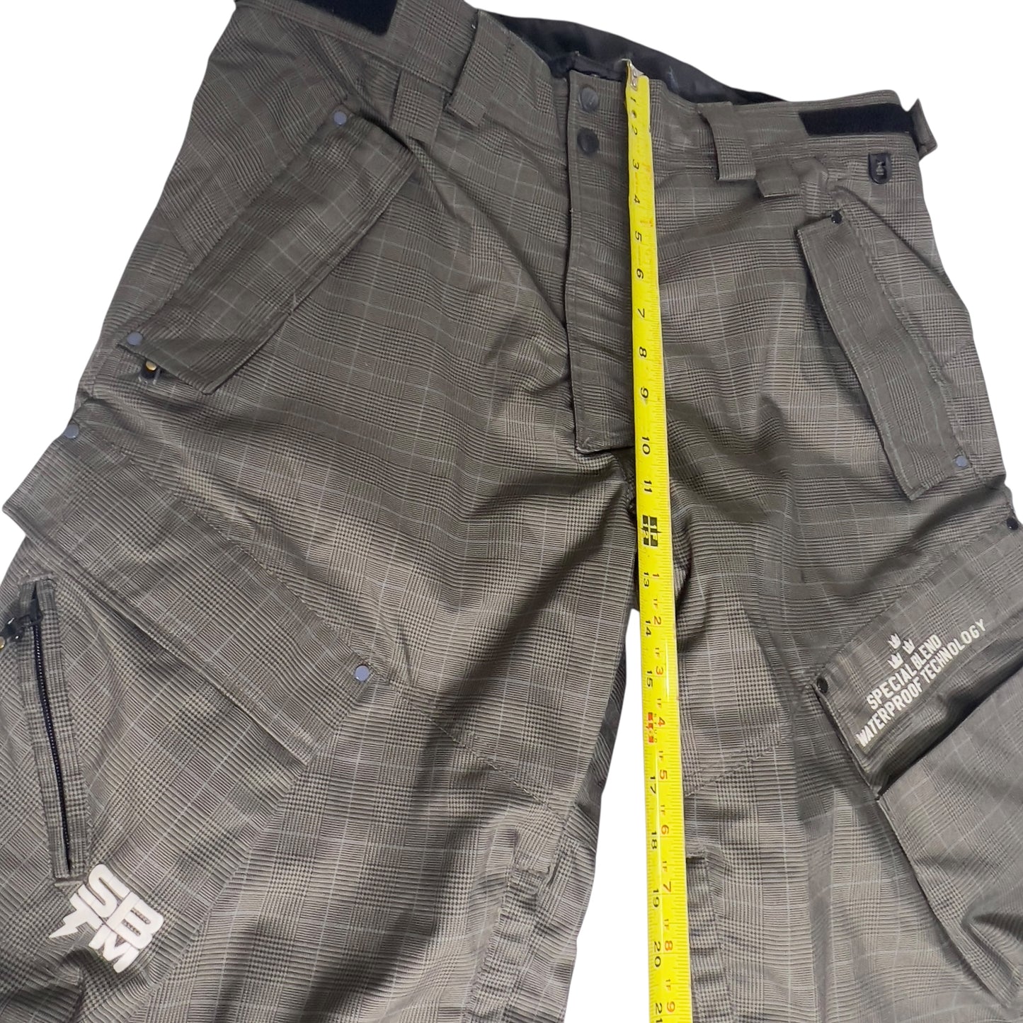 Special Blend snowboard pants heavy weight plaid herringbone Men’s Large
