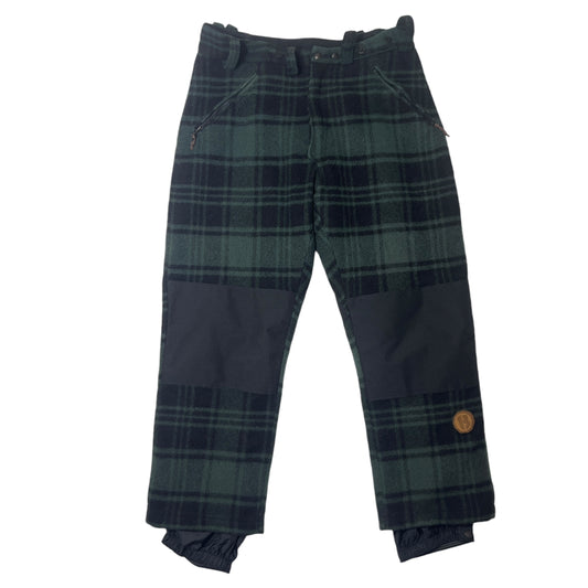 1994 Burton Wool Sap Snowboard Pants Green Plaid Men’s XL Vintage