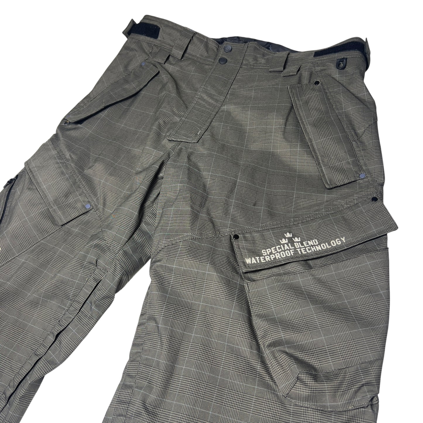 Special Blend snowboard pants heavy weight plaid herringbone Men’s Large
