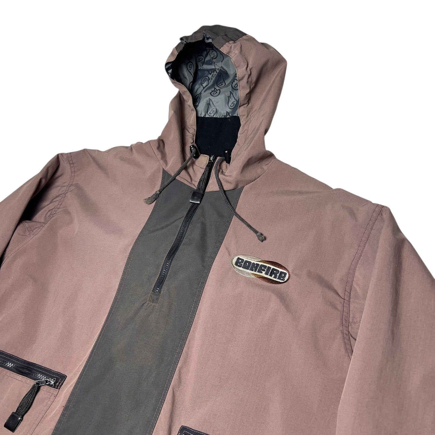 Bonfire 90s half zip Jacket Men’s Medium (L/XL fit)