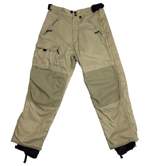 Foursquare Full Zip Khaki Snowboard Pants Men's Large