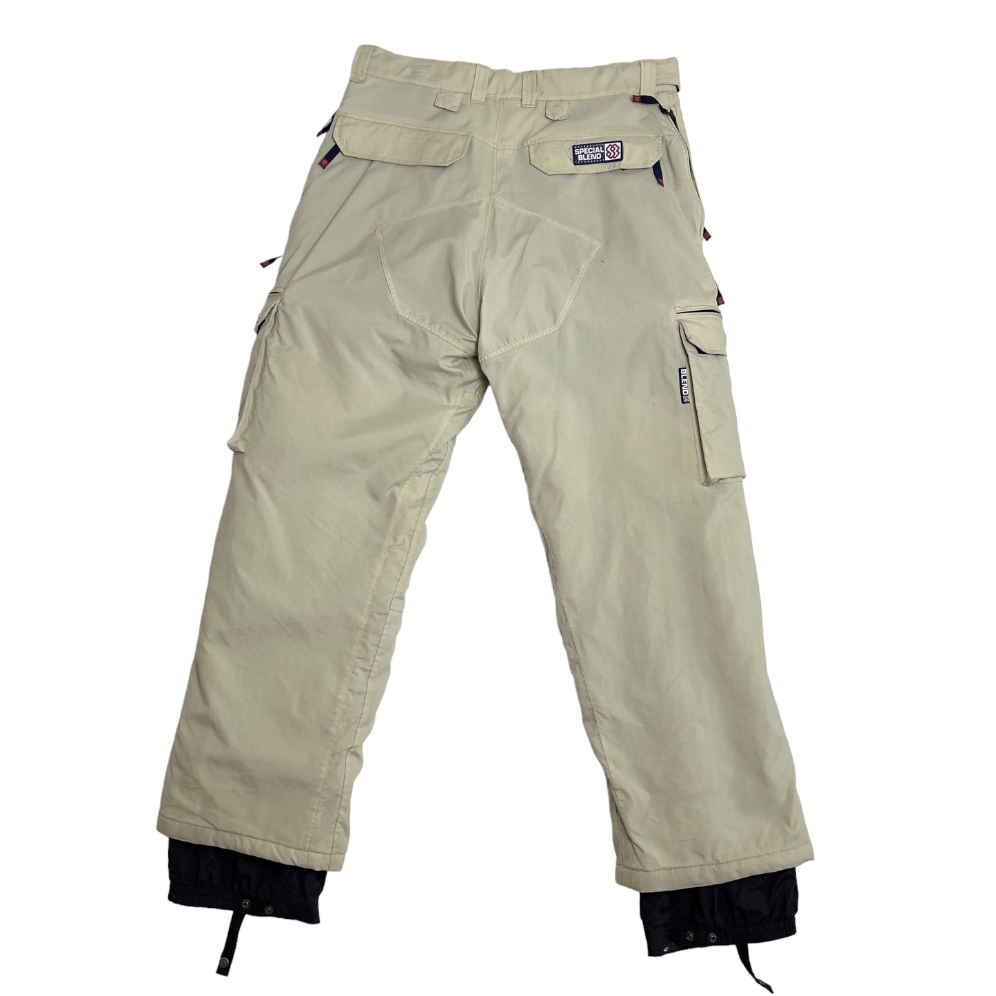 Special Blend 98/99 Compass Cargo Snowboard Pants Cream Khaki Men's Large