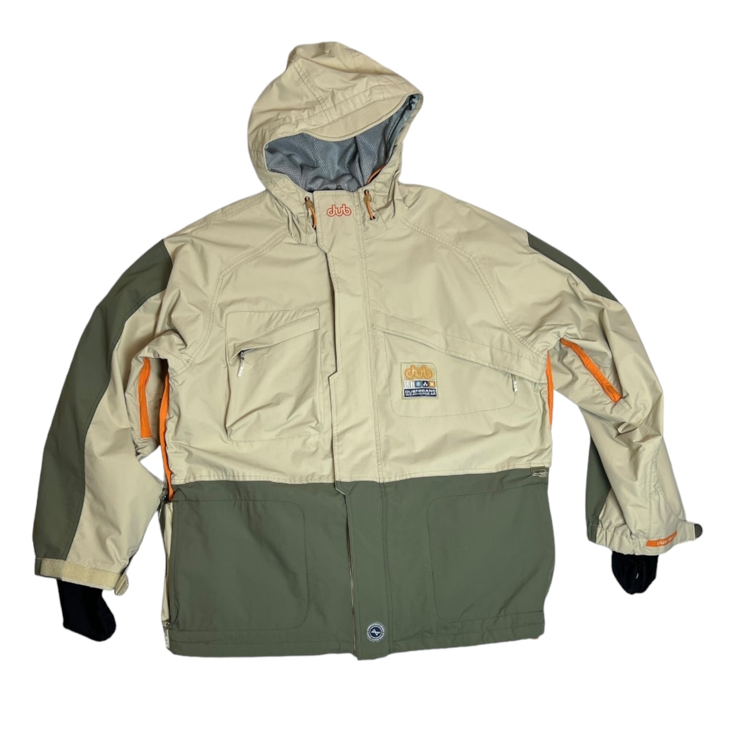 Dub Brand Weathergear Tan Green Shell Men's XXL