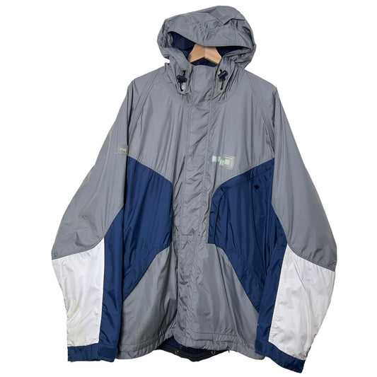 Foursquare RS Series Snowboard Jacket Ripstop Blue Grey White Men's XL