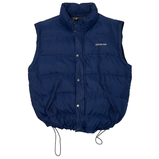 Sessions Vintage Puffer Vest Navy Men's L