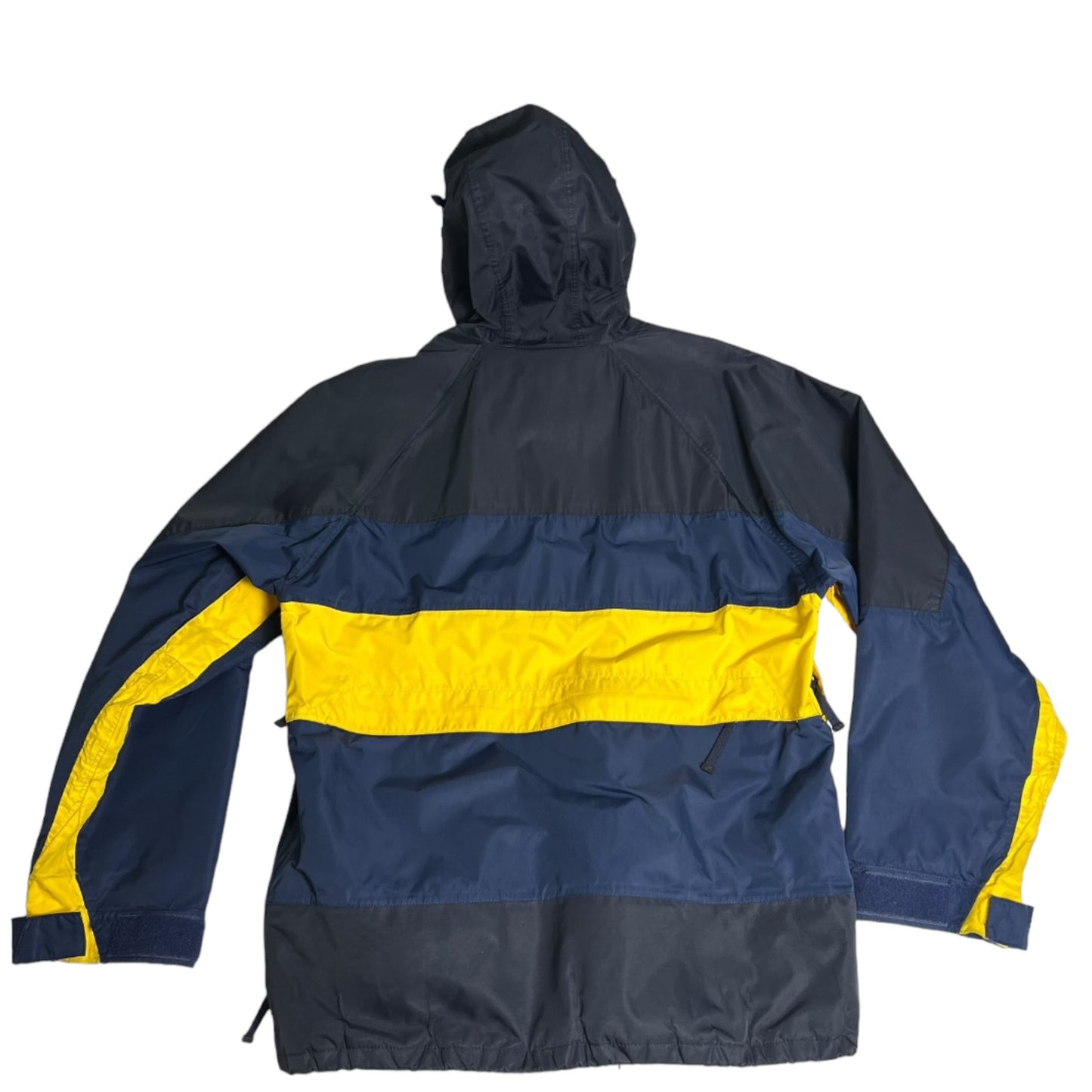 Foursquare Heavy Hooded Jacket Navy/Yellow Men's Large